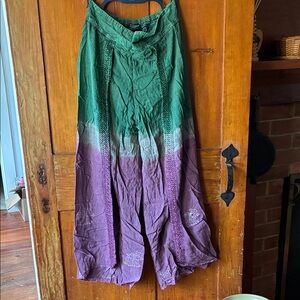 Boho Elephant Printed Flowy Pants